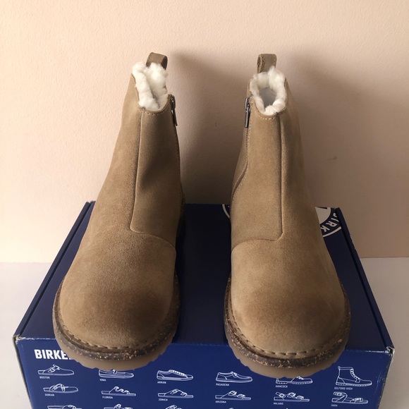 Birkenstock Melrose Genuine Shearling Suede Leather Boot. Size: 7, 38 - Picture 10 of 11